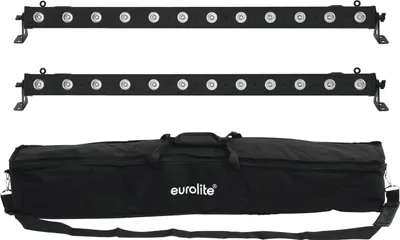 Produktbild von EUROLITE Set 2x LED BAR-12 QCL RGBW + Soft-Bag