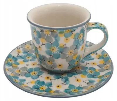 Produktbild von Bolesławiec Espresso-Tasse 60 ml Handmade Keramik