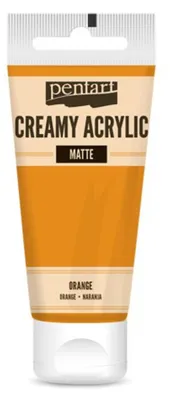 Produktbild von PENTART cremige Acrylfarbe, matt, 60 ml, ORANGE