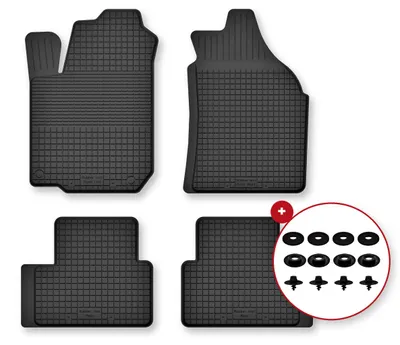 Immagine prodotto di Tappetini gomma vasca per Hyundai Ioniq 2016- Set 4 pezzi con clip