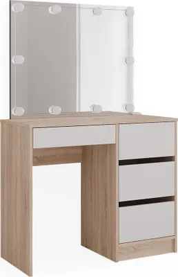 Zdjęcie produktu dla Stół toaletowy Vicco Sherry Sonoma 90 cm z oświetleniem LED, Model 40832