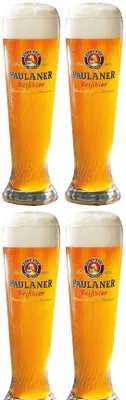 Obrázek produktu pro Paulaner, sklenice na pivo Weizen, objem 300 ml - 4 kusy