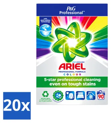 Produktbild von 20 x Ariel Professional Color Waschpulver für Buntwäsche - Vorteilspackung - 20 Stücke
