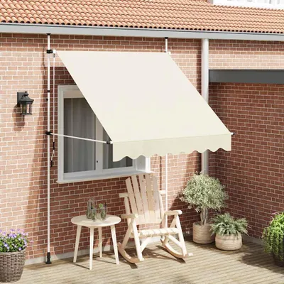 Produktbild von vidaXL Einziehbare Markise Handbetrieben 200 cm Cremeweiß