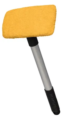 Zdjęcie produktu dla ToM PaR Środek do czyszczenia szyb samochodowych, teleskopowy, 38-52 cm, prostokątna głowica - żółty