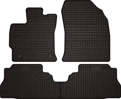 Image de Tapis de sol voiture en caoutchouc pour Toyota Prius III Plus (2011-2015, hatchback) Noir, lot de 4 pièces, fixations