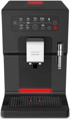 Zdjęcie produktu dla Krups Evidence EA870810, Ekspres do espresso, 3 l, Ziarna kawy, Wbudowany mynek, Czarny, Chrom