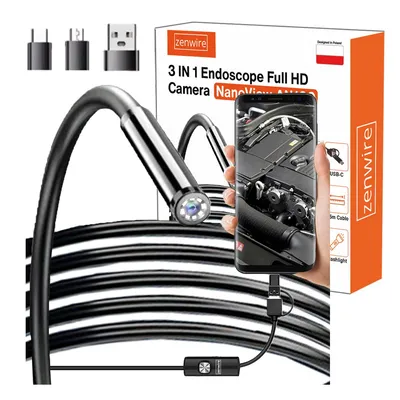 Image de Caméra d'inspection - Caméra d'atelier - Endoscope - pour smartphones Android - USB-C - 3,5 m