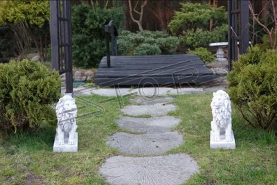 Produktbild von Löwe Gartenfigur Terrassen Garten Skulptur Figuren Skulpturen Statuen S103061