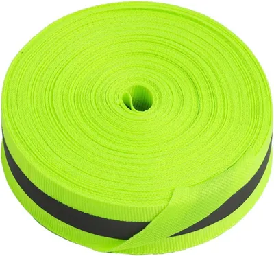 Productafbeelding van Reflecterende elastische naaiband - Fluorgroen