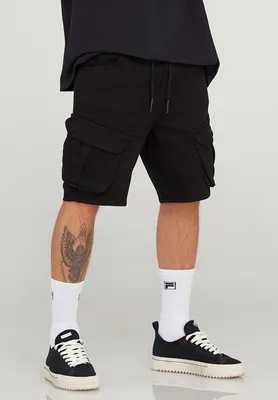 Produktbild von behype. Herren Cargoshorts Kurze Hose für Herren im Regular-Fit Mit Gummibund & Tunnelzug - Sommer-Shorts Bermuda