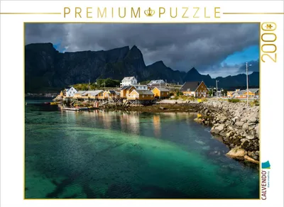Produktbild von CALVENDO Puzzle Norwegen - Lofoten 2000 Teile Puzzle quer | 2000 Teile Lege-Größe 90x67cm Foto-Puzzle für glückliche Stunden