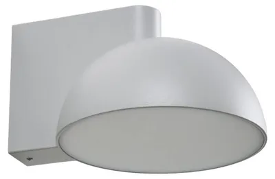 Produktbild von Lucande LED-Außenwandleuchte Velira, hellgrau, Metall, IP54