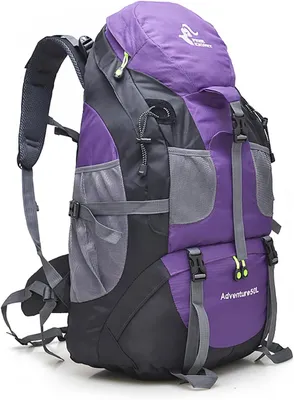 Obrázek produktu pro Batoh o objemu 50 litrů, voděodolný, vhodný pro turistiku, lehký, ergonomický design