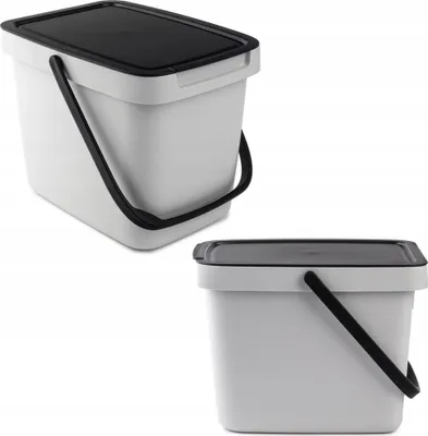 Obrázok produktu pre Odpadkový kôš - Odpadkový kontajner - 6 l - S vekom - Na triedenie odpadu