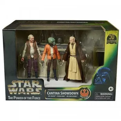 Obrázek produktu pro Hasbro - Star Wars The Black Series Cantina Showdown Obi Wan Kenobi Dr. Evazan Ponda Baba