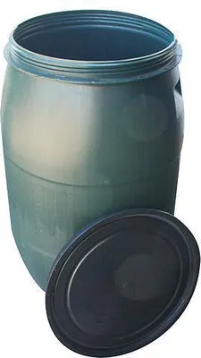 Immagine prodotto di Barile Pannon Rainbarel 120 litri 395 mm, con filetto, fusto verde per acqua piovana, HDPE