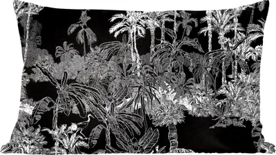 Produktbild von MuchoWow® Zierkissen Sofakissen Wohnzimmer Dekokissen 50x30 cm Palme - Dschungel - Tropisch - Wohnzimmerdekoration - Polster mit Photo