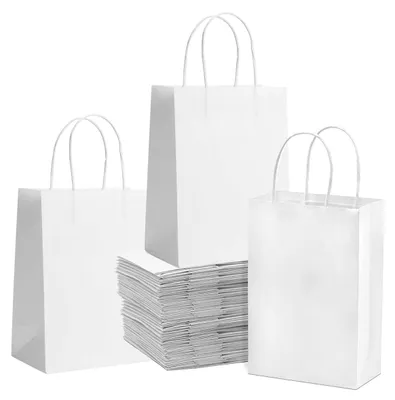 Image de Solidchoice - Coffret de 40 sacs cadeaux en papier avec poignée