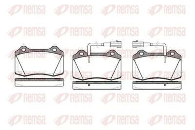 Produktbild von REMSA Bremsbeläge Satz Vorne Bremsklötze für ALFA ROMEO 147 (937) 0434.32