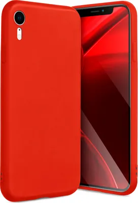 Produktbild von ONEFLOW® Slim Case kompatibel mit Apple iPhone XR - Hülle ultra dünn aus Silikon, Rot