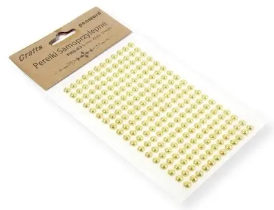 Immagine prodotto di Perline autoadesive cromate dorate da 6 mm - Penword