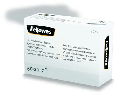 Immagine prodotto di Fellowes 5117601 Fellowes Heftklammern 26/6 Halbstreifen 5000PK