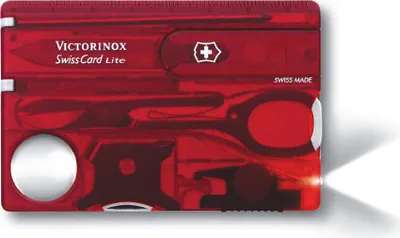 Obrázek produktu pro Victorinox 0.7300.T Victorinox SWISSCARD LITE rot transparent