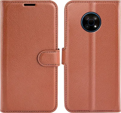 Produktbild von König Design Hülle kompatibel mit Nokia G50 Kunstleder Handyhülle - Handy Case Braun