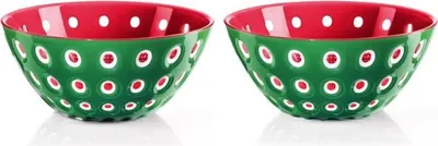 Obrázek produktu pro Sada 2 misek Le Murrine 12 cm zelená, červená, bílá