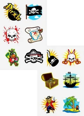 Produktbild von 1 Bogen Piratenparty Tattoos