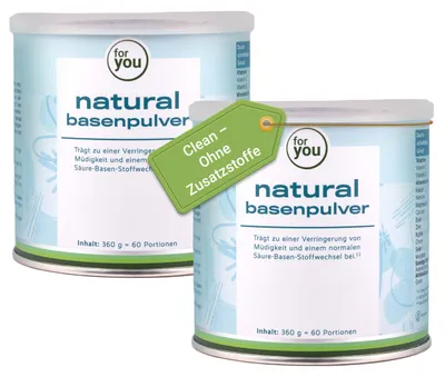 Produktbild von for you natural basenpulver Doppelpack