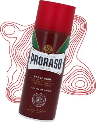 Produktbild von Proraso Shaving Foam Coarse Beards, Rasier-Mousse, Männer, Jeder Hauttyp, 400 ml, Nährend, Weichmachend, Sandelholz, Sheabutter