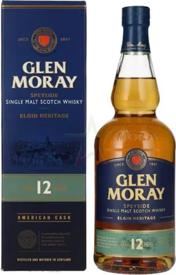 Produktbild von Glen Moray 12 Years Old 40,00 %  0,70 Liter