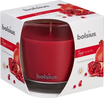 Immagine prodotto di Candela Bolsius Jar True Scents 95/95 mm, profumata, melograno