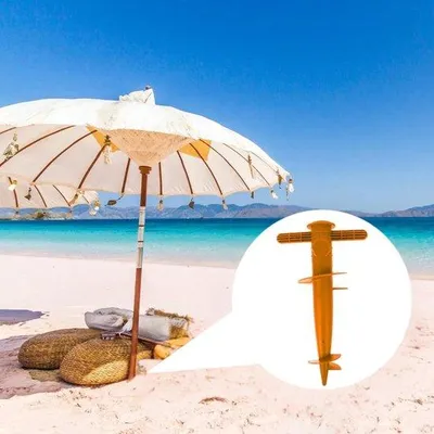 Image de Parasol de plage Clavafacil - Parasol de plage robuste, léger et résistant - Idéal pour les sorties à la plage