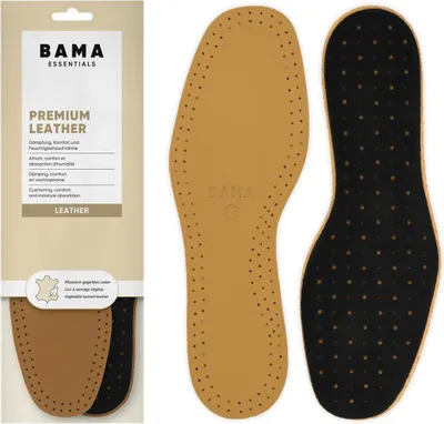 Obrázok produktu pre Kožené stielky proti poteniu s aktívnym uhlím Bama Premium Leather - veľkosť 36/37 EUR