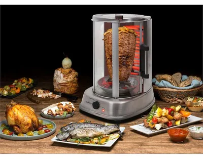 Obrázek produktu pro oneConcept Kebap Master gril na kebab, gyros, se skleněnými dveřmi, vertikální