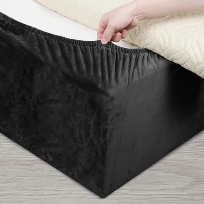 Obrázek produktu pro Solidchoice - Potah na postel s pružnou gumou pro snadnou instalaci