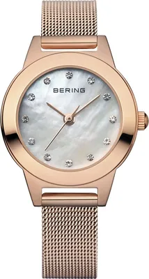 Produktbild von Bering Damen Uhr Armbanduhr Slim Classic - 11125–366 Meshband
