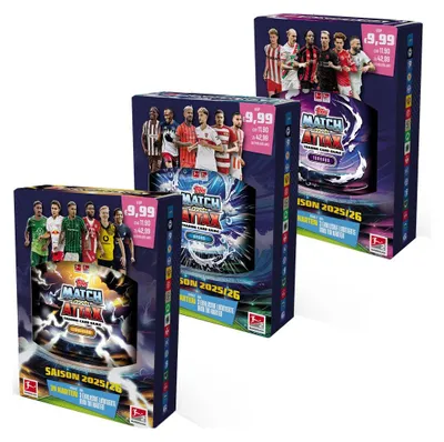 Produktbild von Topps Match Attax Bundesliga 2025/26 - Alle 3 verschiedenen Mini Tin Boxen