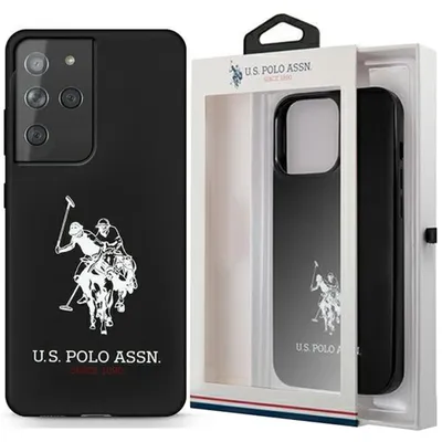 Produktbild von US Polo USHCS21LSLHRBK S21 Ultra G998 Schwarz/Schwarz Silikon Logo