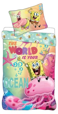 Produktbild von SpongeBob Schwammkopf The World Bettwäsche 140×200 cm, 70×90 cm