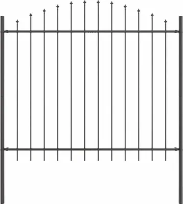 Immagine prodotto di vidaXL Recinzione da giardino Woerden Grigio 170 x 190 cm Acciaio verniciato a polvere