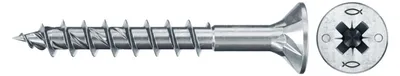 Zdjęcie produktu dla Fischer 670316, Śruba, Metal, Drewno, PH (Phillips), PZ2, Stal nierdzewna