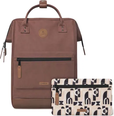 Produktbild von CABAIA Freizeitrucksack Rucksack mit Laptopfach Adventurer Vegan Nubuck Backpack 23L Carcassone braun