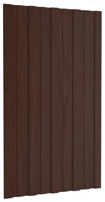 Image de Panneau de toiture 36 pcs Marron 80 x 45 cm Acier galvanisé