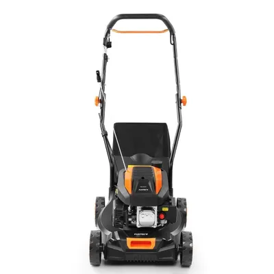 Produktbild von FUXTEC Benzin Rasenmäher FX-RM4180 - 80ccm | 41cm | leichte 18Kg | Heckauswurf | 4-Takt | 25-55mm Schnitthöhe | bis 400m²