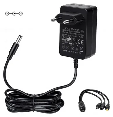 Obrázek produktu pro 12V, 2A, 24W napájecí adaptér, nabíječka pro Dymo LM-360D
