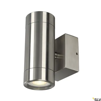 Produktbild von SLV 233302 ASTINA STEEL GU10 Wandleuchte rund Edelstahl